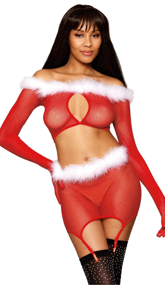 Santa Two-Piece - Fishnet