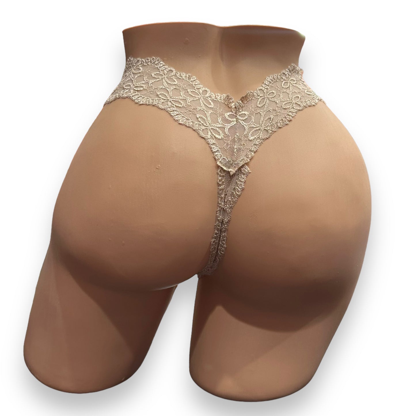 Nude Lace Thong