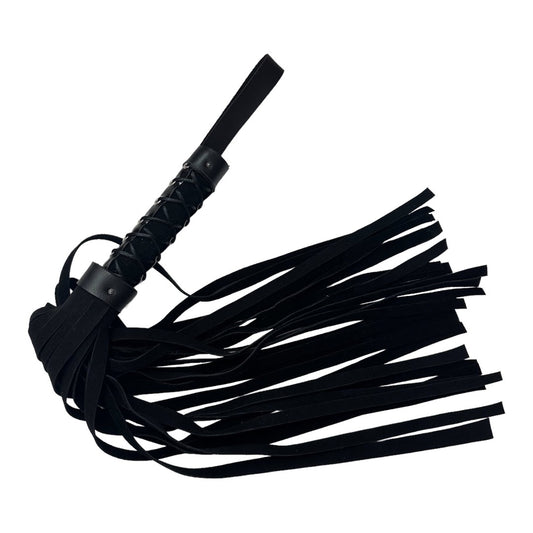 Black Flogger With Shinny Handle