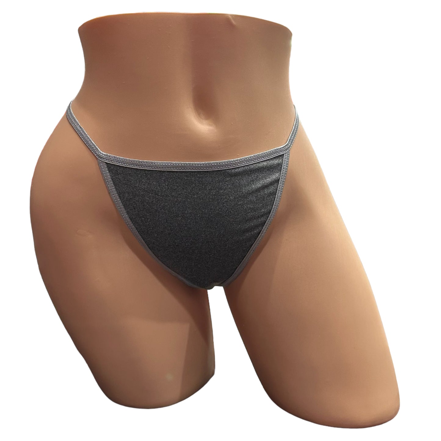 Basic Cotton G-String - Grey