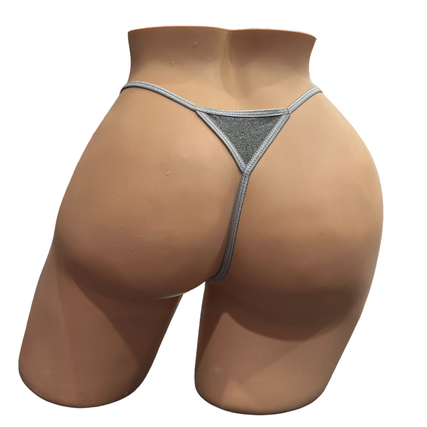 Basic Cotton G-String - Grey
