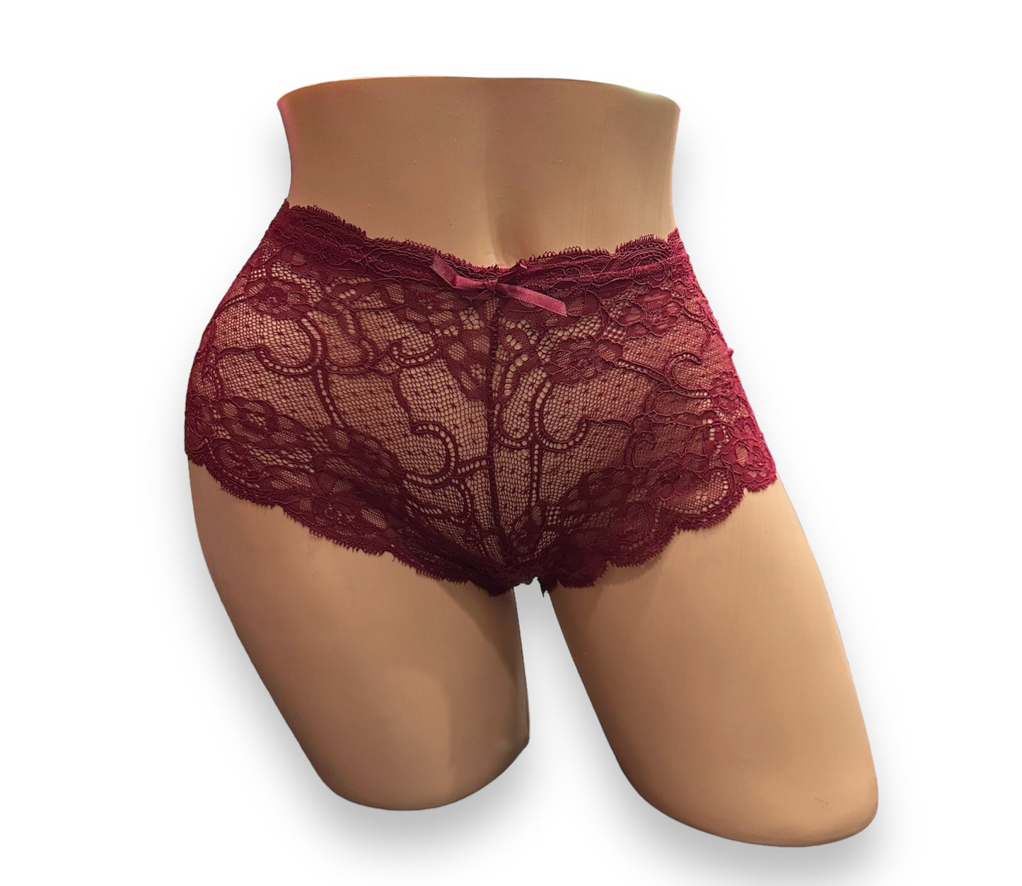 All The Love Cheeky Boyshort - Burgundy