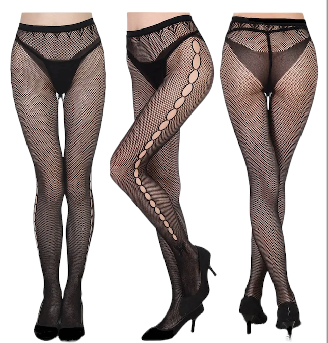 Open Side Fishnet Stocking