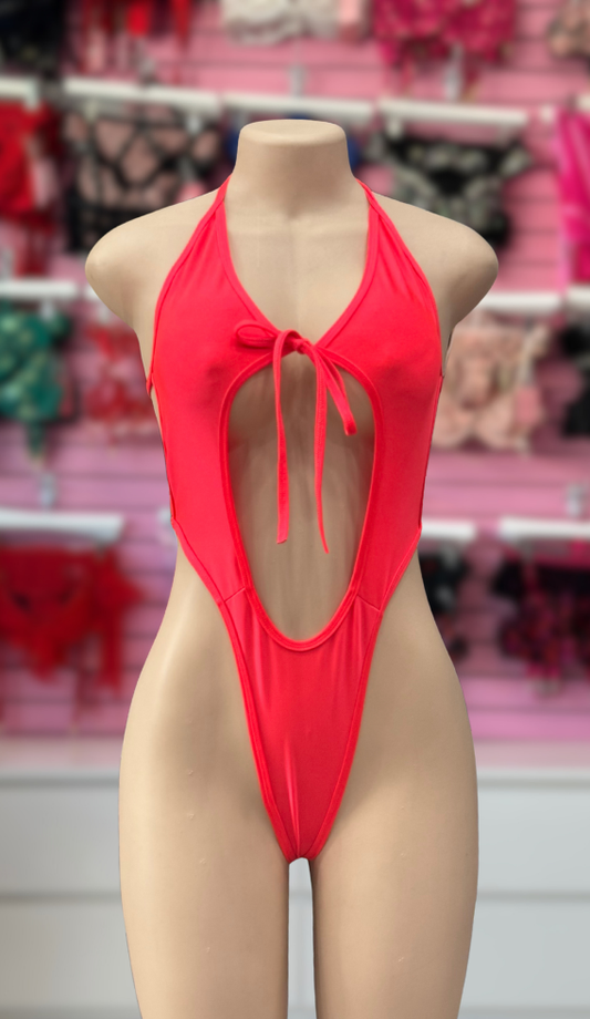 Neon Orange Rosi Bodysuit
