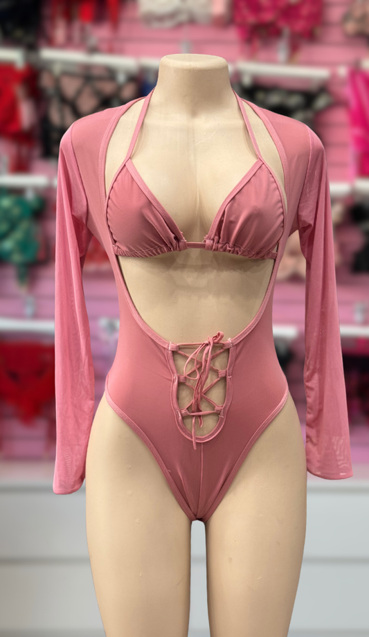 Dusty Rose Veronica Bodysuit