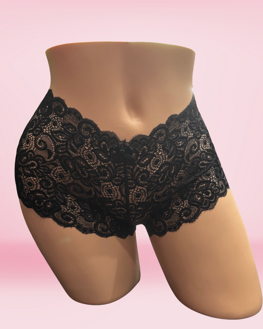 Black Lace Boxer