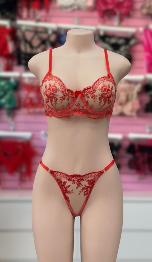 Softly Red  2pc Set