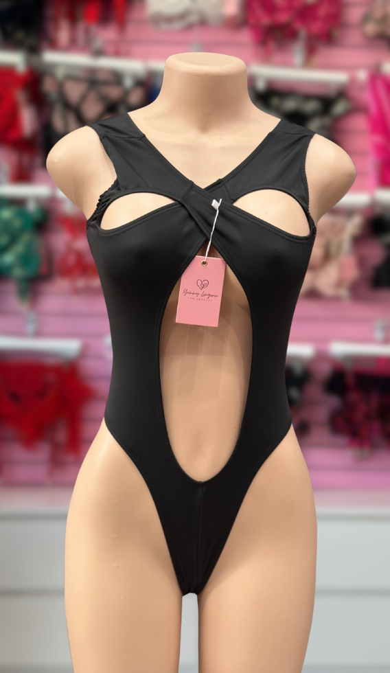 Tease Bodysuit - Black