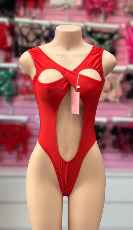 Tease Bodysuit - Red