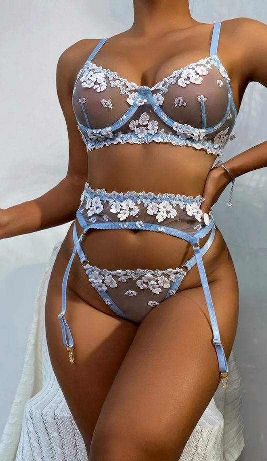 Baby Blue Daisy Set