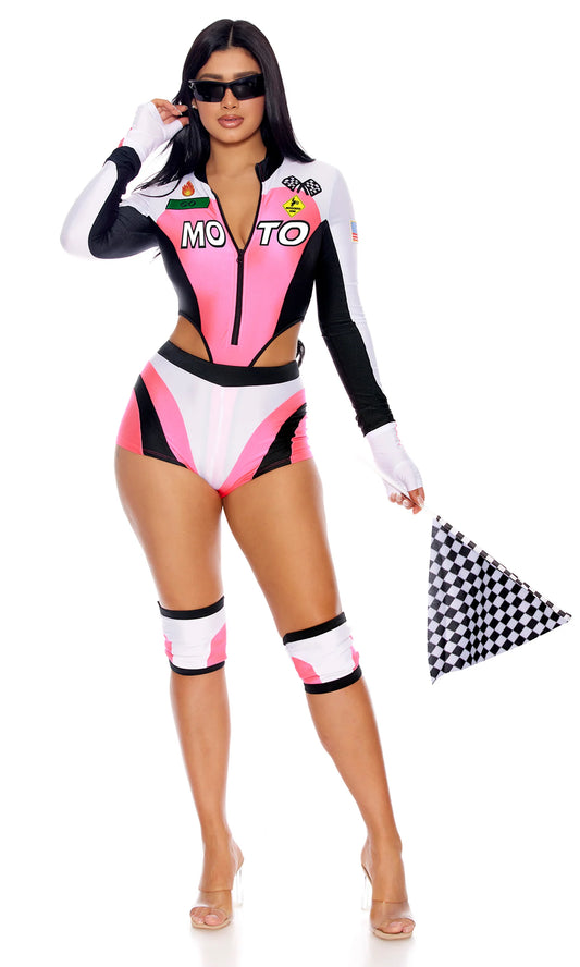 Pink Motocross Racer