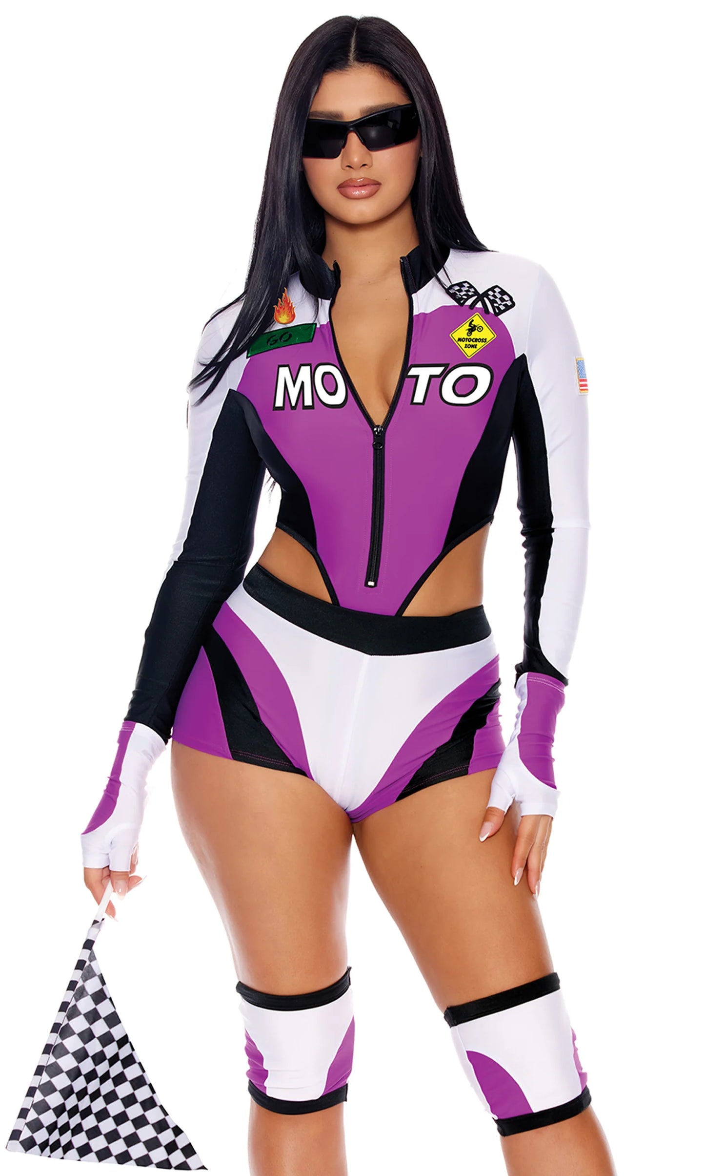 Purple Motocross Racer