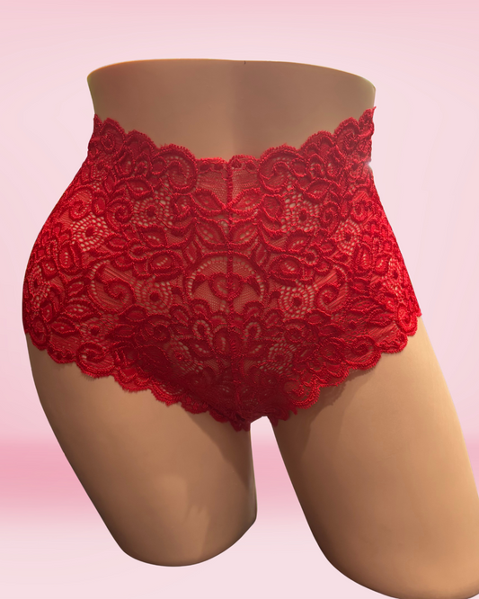 Red Lace Boxer