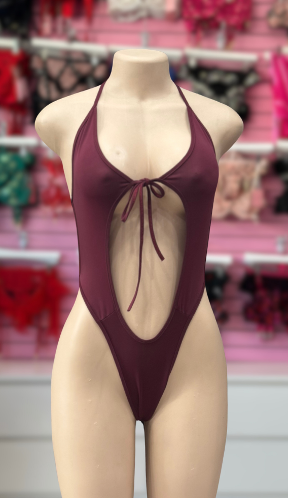 Burgundy Rosi Bodysuit