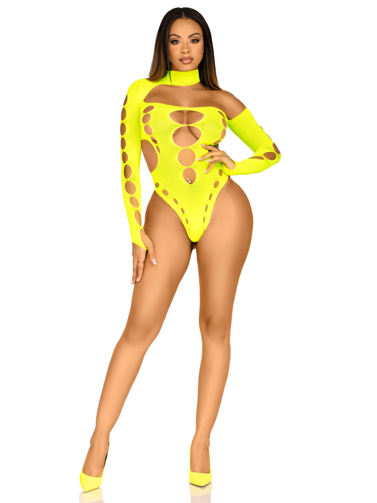 Lead The Way Bodysuit - Neon Yellow