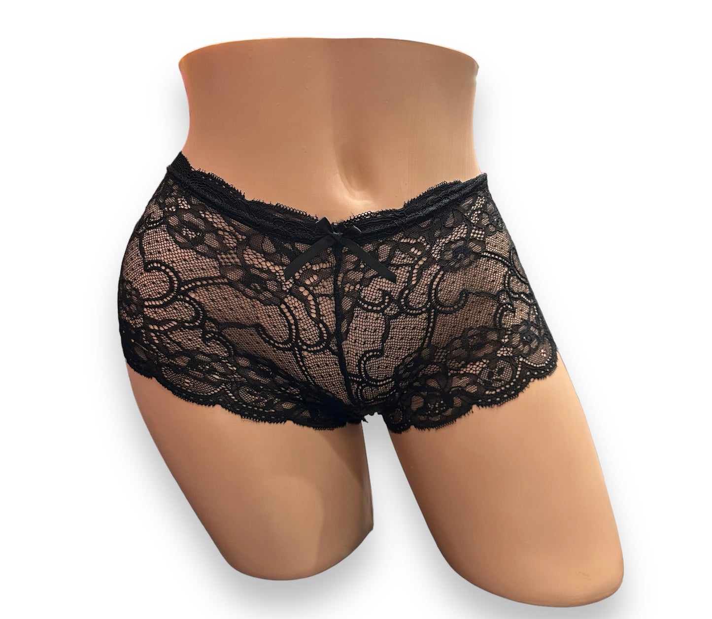 All The Love Cheeky Boyshort -  Black