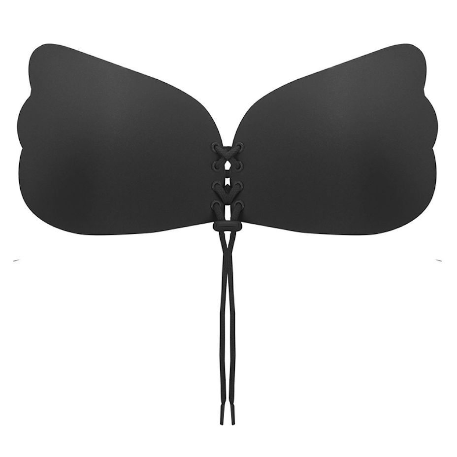 Black Backless Strapless Bra