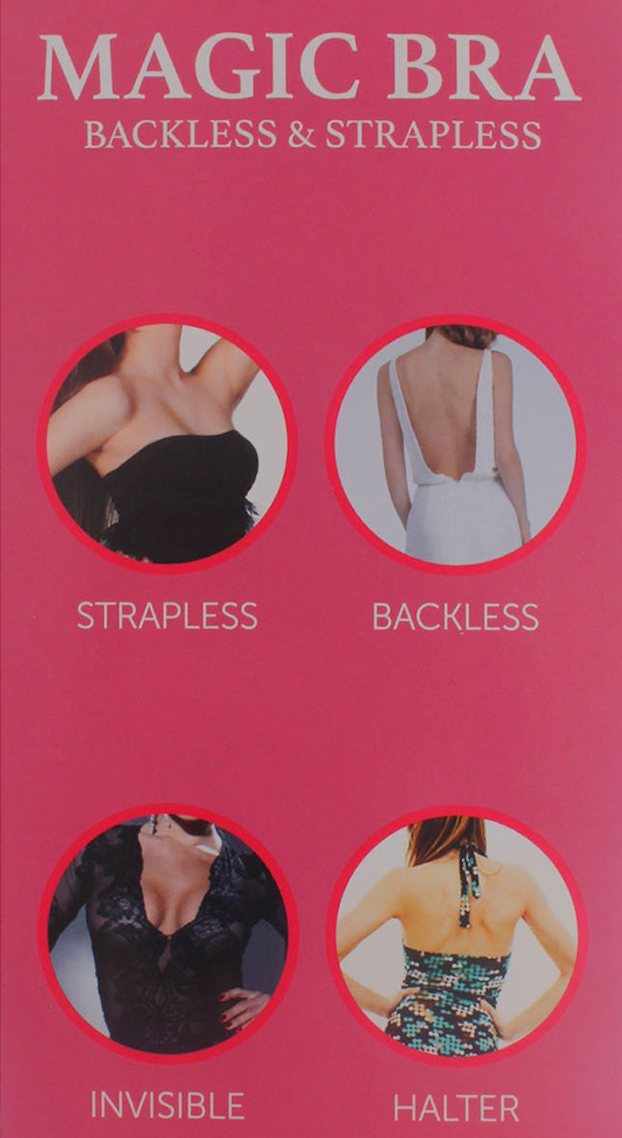 Black Backless Strapless Bra