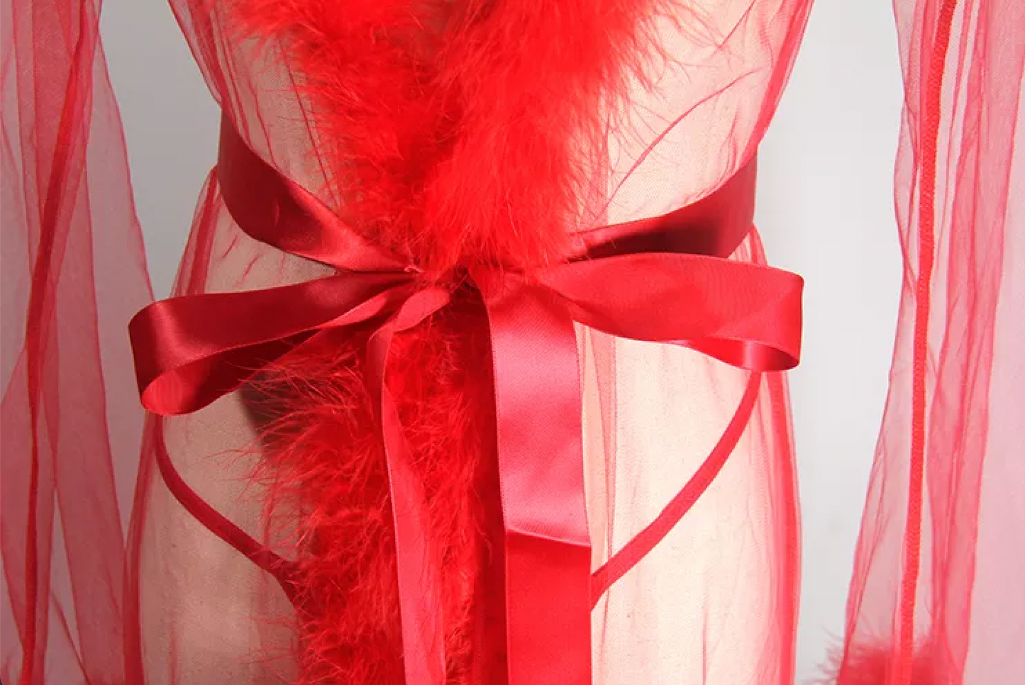 Long Mesh Robe