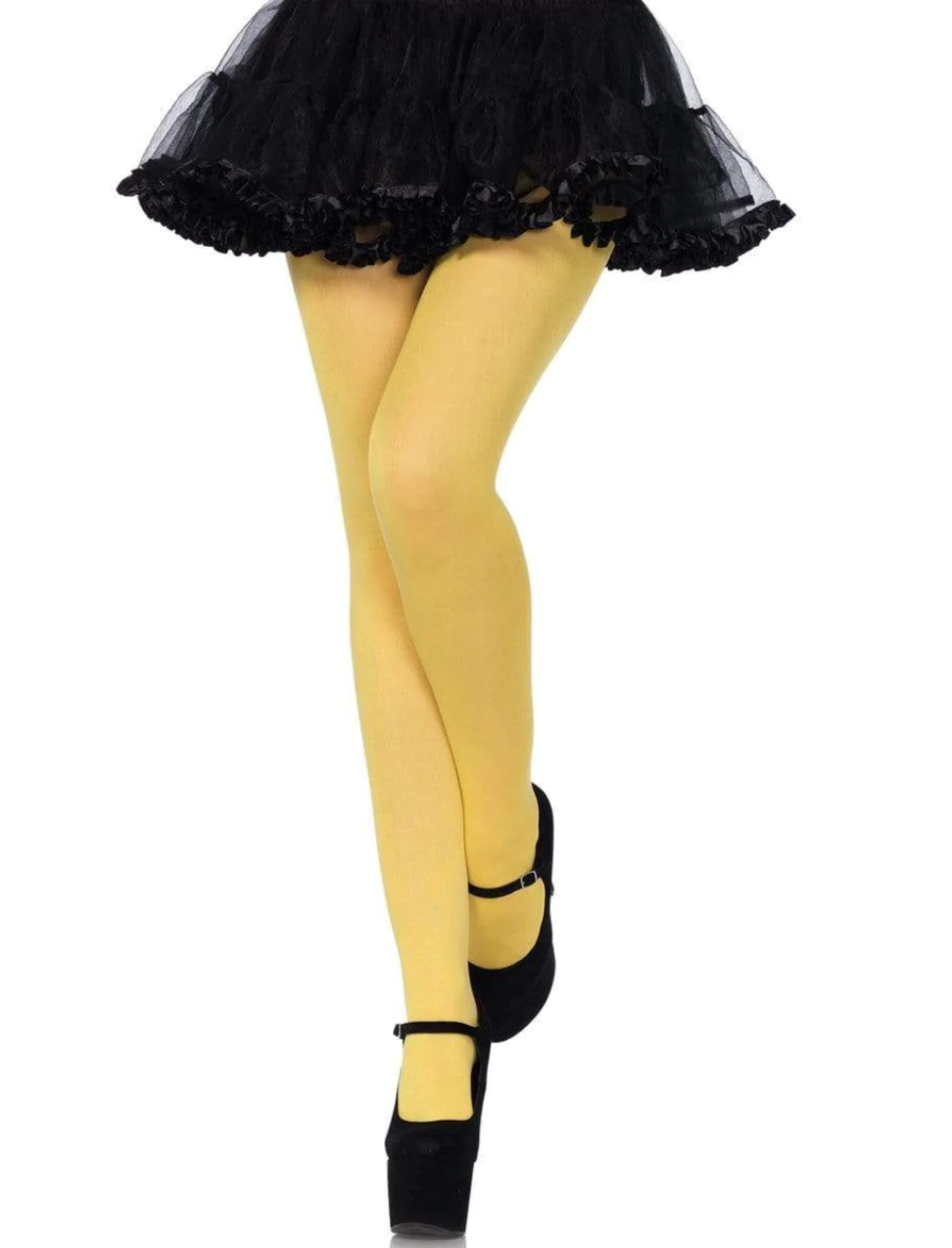 Yellow Nylon Tights