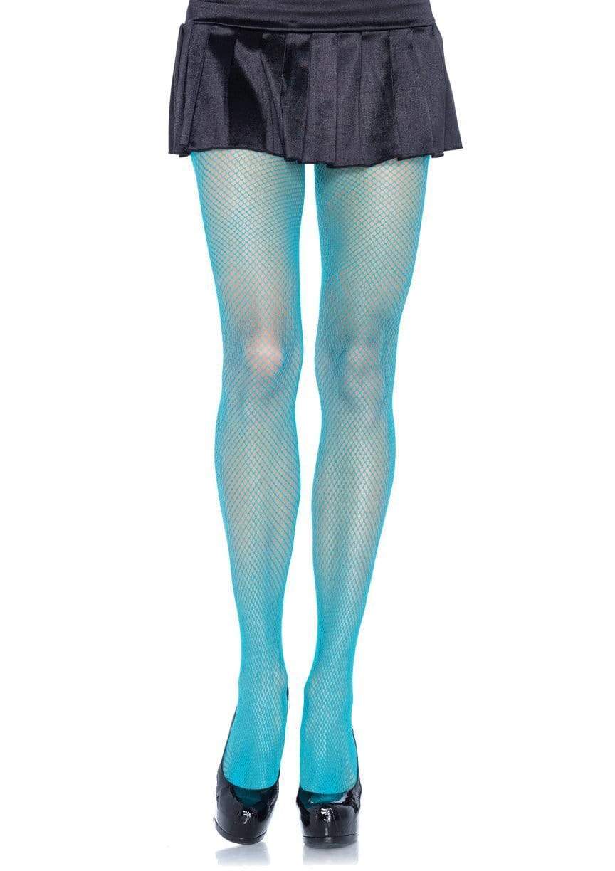 Full Neon Blue Fishnets